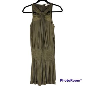 Ramy Brook Olive Sleeveless Dress SZ S